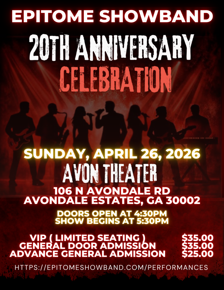 Epitome Showband 20th Anniversary celecration flyer